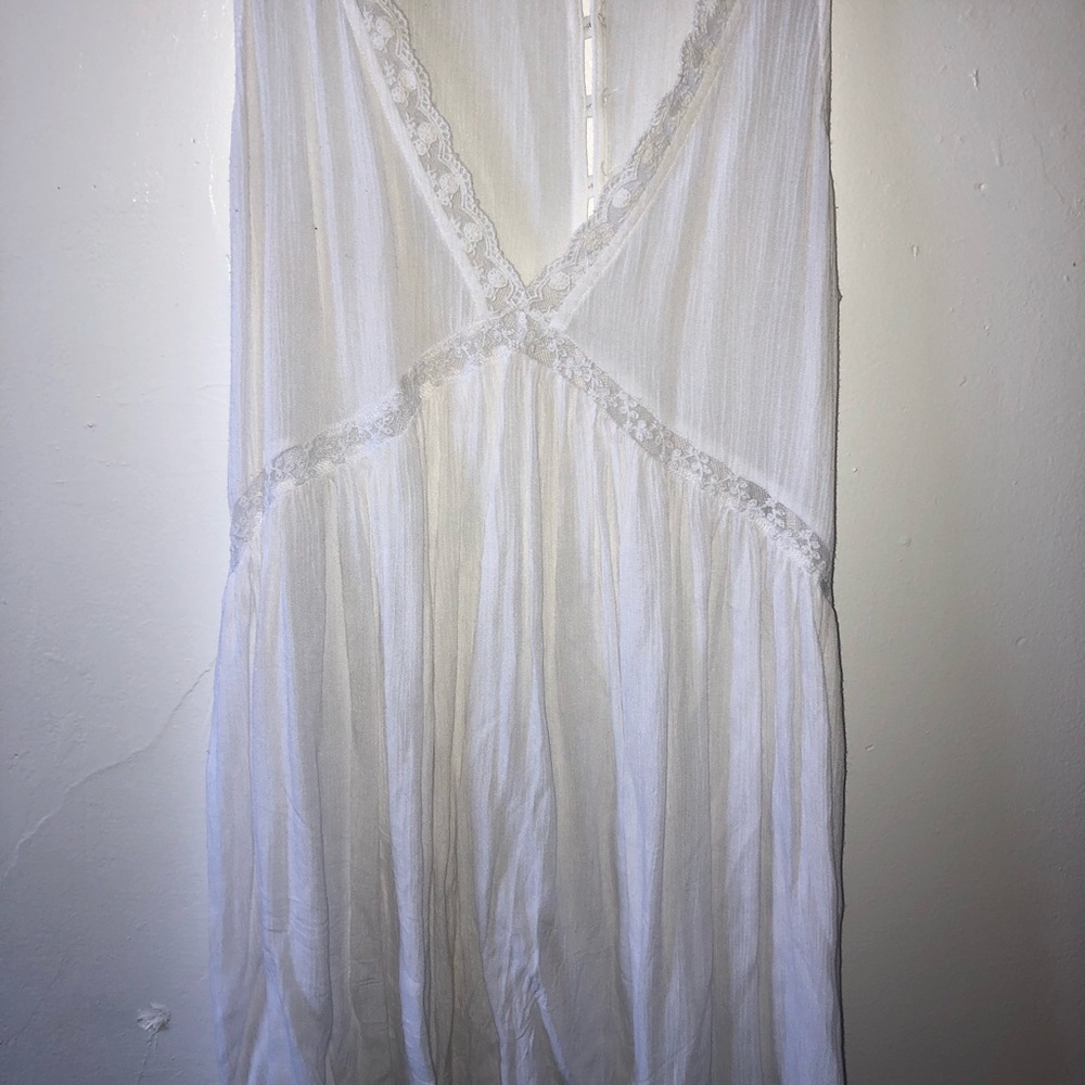 Flowy white dress